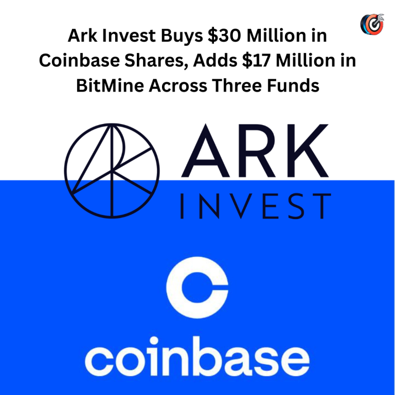 Ark Invest Buys $30 Million in Coinbase Shares, Adds $17 Million in BitMine Across Three Funds