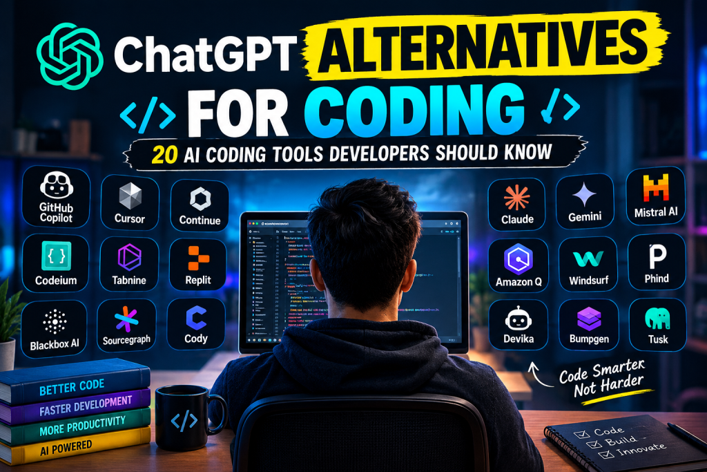 ChatGPT Alternatives for Coding: 20 AI Coding Tools Developers Should Know